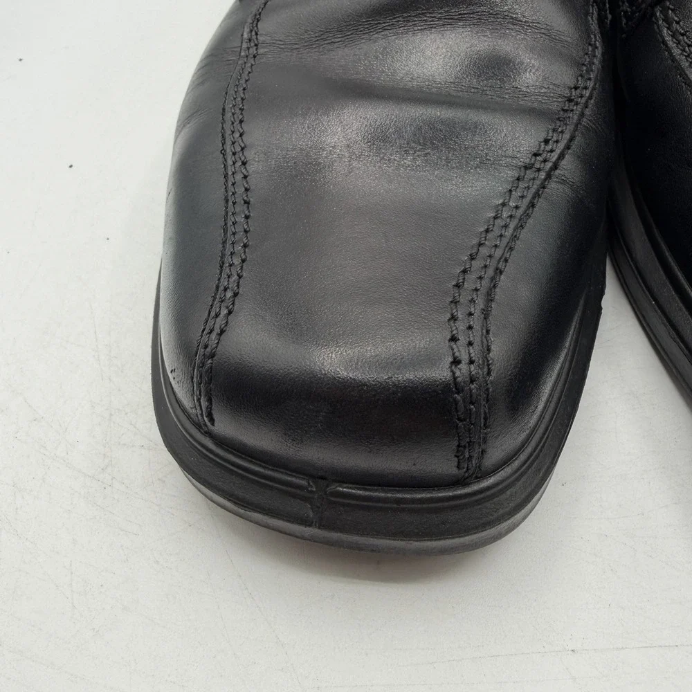 Ecco Helsinki Dress Shoes Mens EU 46 US‎ 12-12.5 Black Leather Bike Toe Oxfords